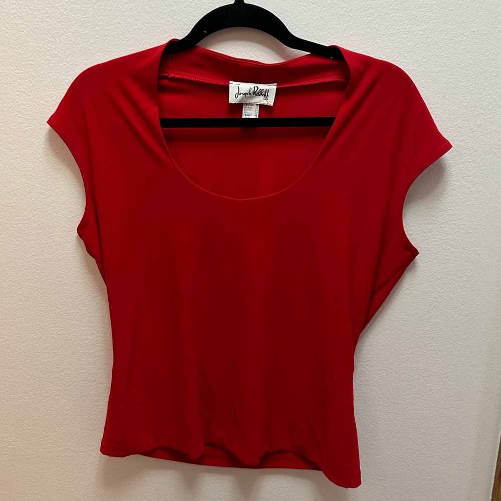 Joseph Ribkoff Red Blouse - Picture 3 of 6